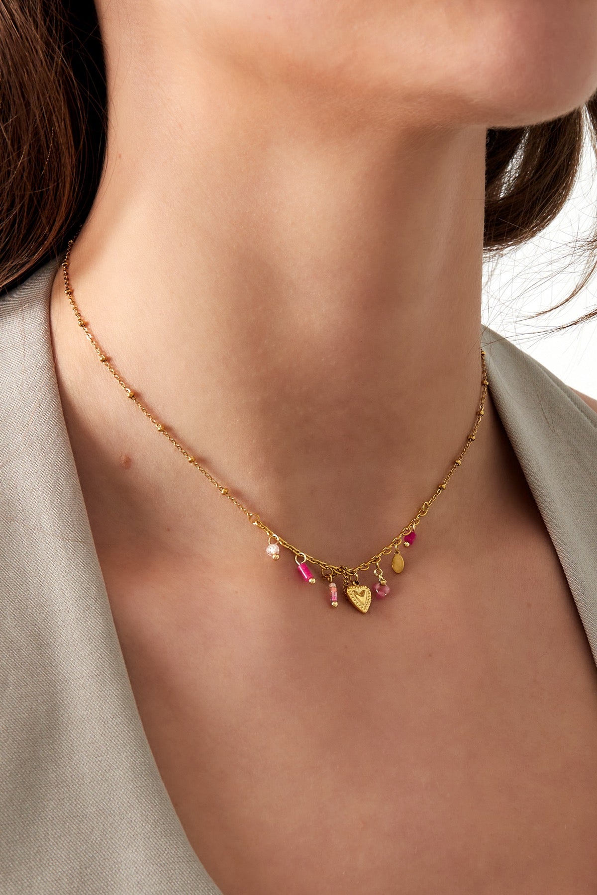 KETTING KLEURRIJKE BEDELS