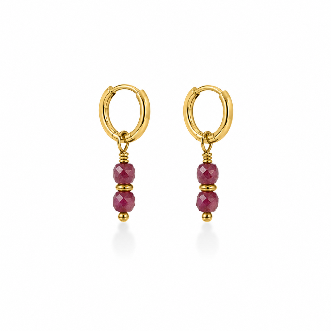 OORBELLEN BURGUNDY BLUSH