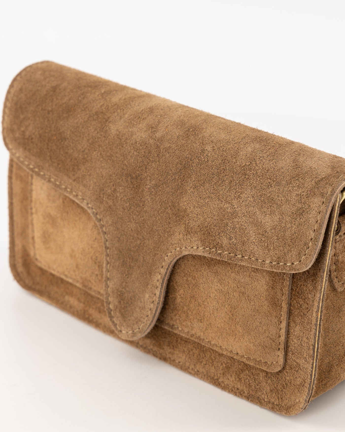 TAS MARGOT SUEDE BRUIN
