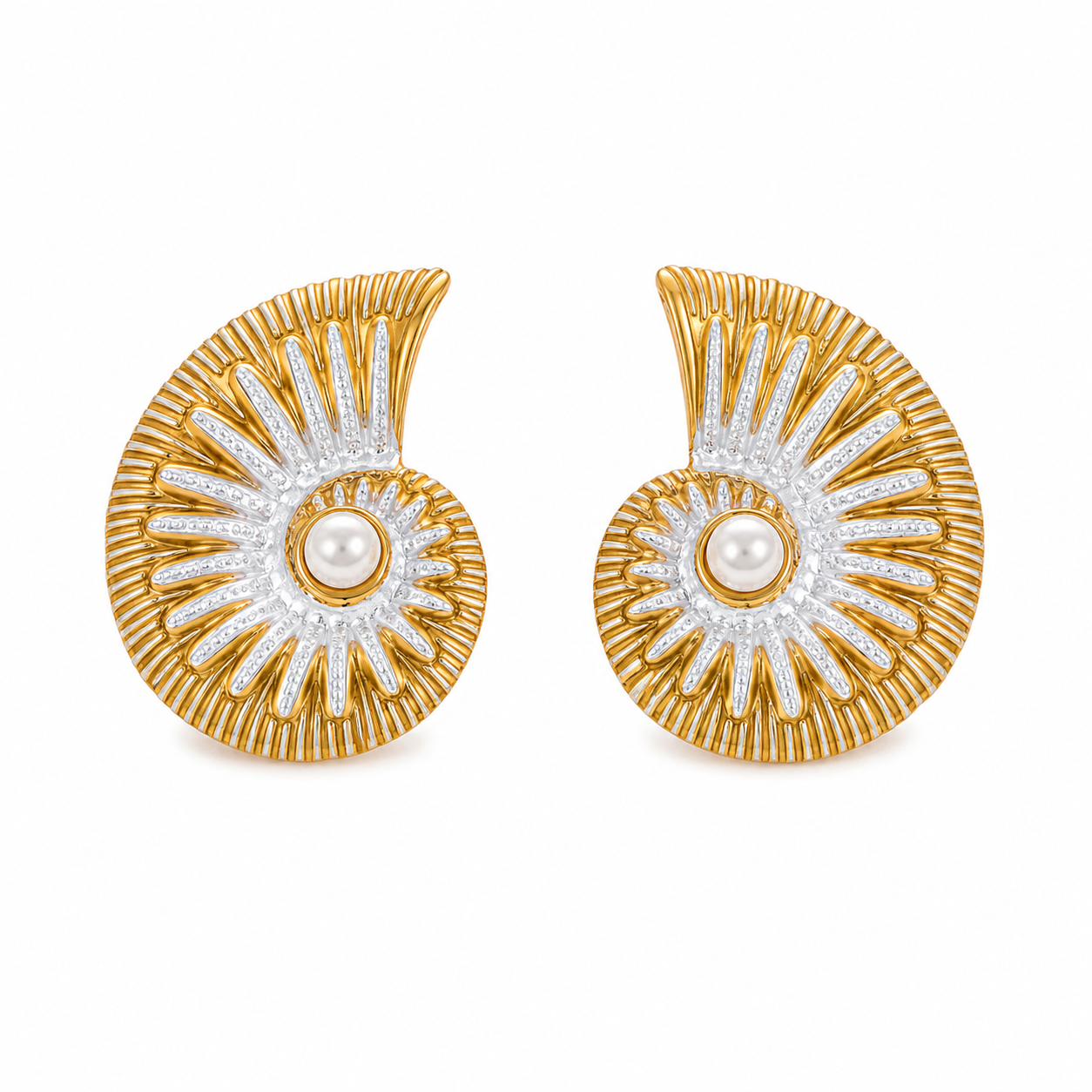 OORBELLEN WITTE SCHELP