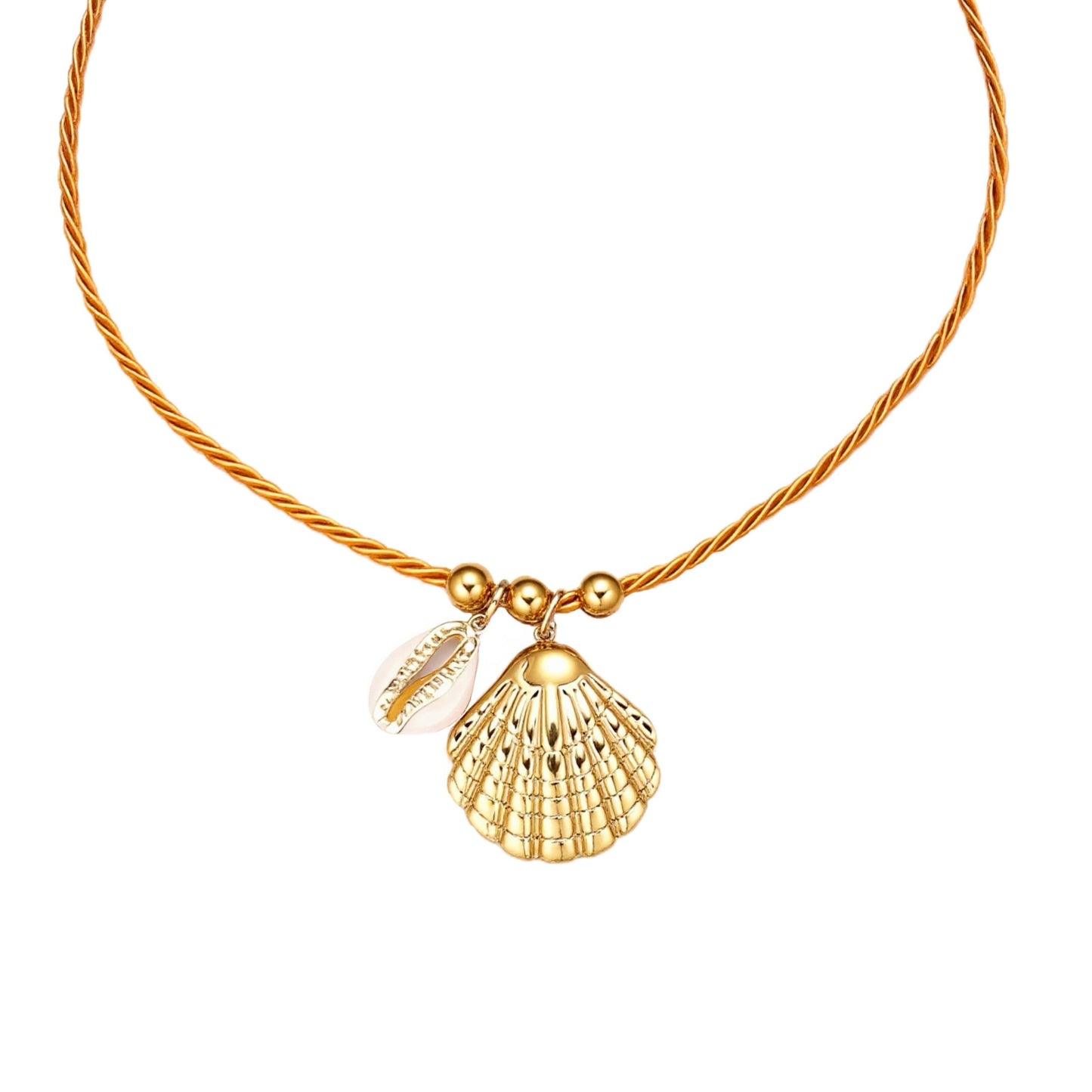 KETTING ORANJE SCHELPEN