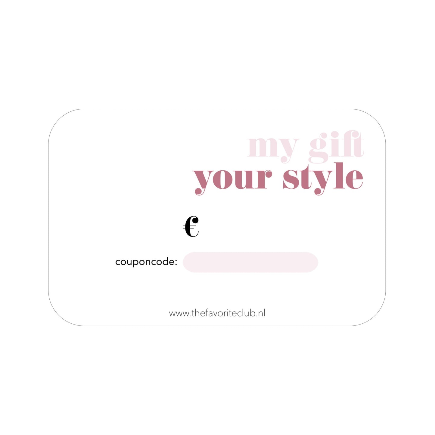 The Favorite Club cadeaubon (digitaal)
