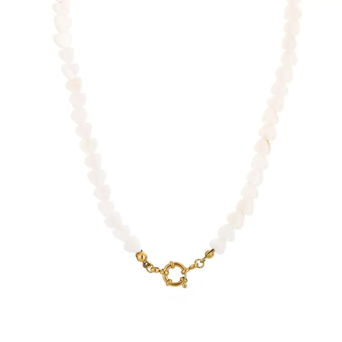 KETTING HARTJES PARELS