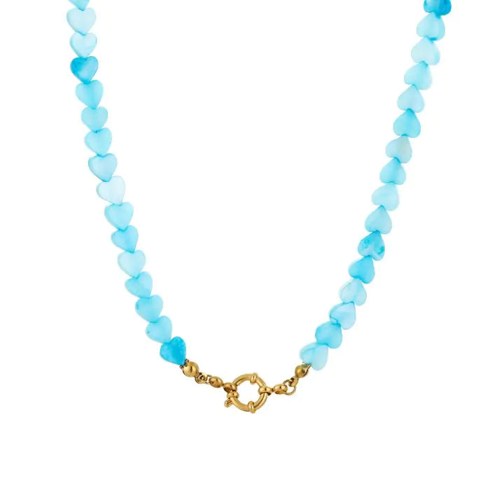 KETTING HARTJES PARELS