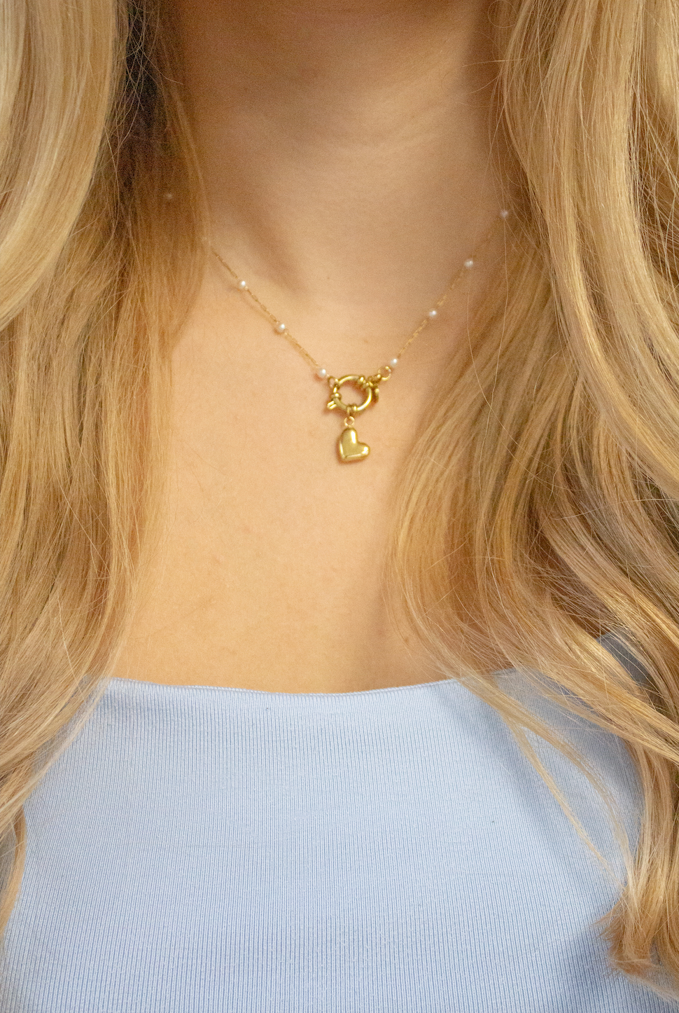 KETTING PAREL MET HARTJES BEDEL