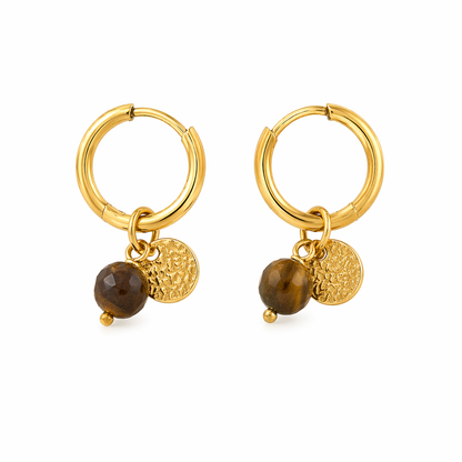 OORBELLEN BRUINE STEEN