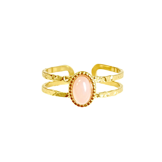 RING ROZE STEEN
