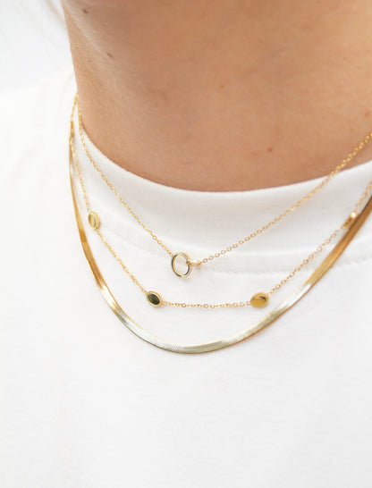 KETTING OVAL COINS