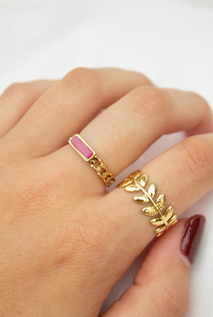 RING PINK STONE