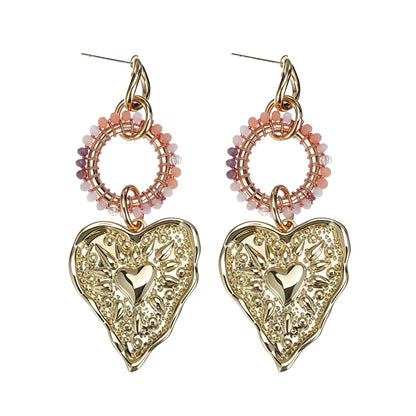 OORBELLEN PINK HEART