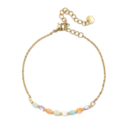 ARMBAND KLEURRIJKE BEDELS