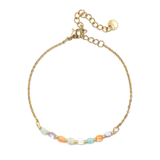 ARMBAND KLEURRIJKE BEDELS