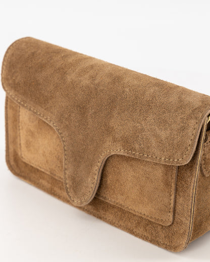 TAS MARGOT SUEDE BRUIN