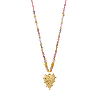 KETTING KRALEN MET HART BEDEL