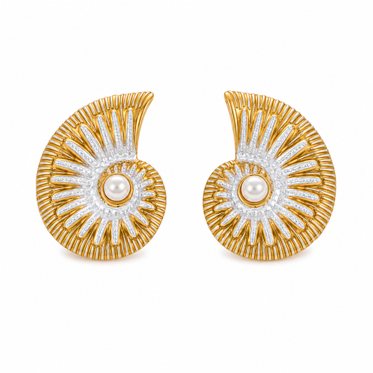 OORBELLEN WITTE SCHELP