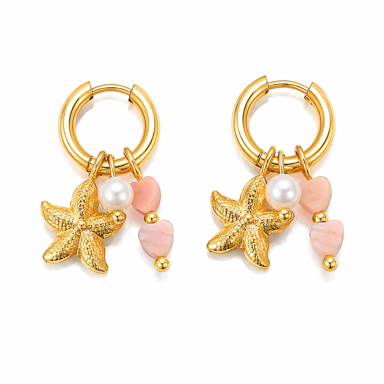 OORBELLEN PINK SHELL