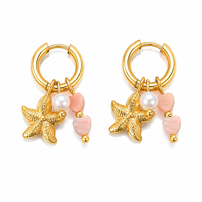 OORBELLEN PINK SHELL