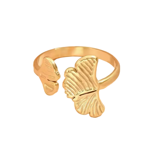 RING DOUBLE LEAF