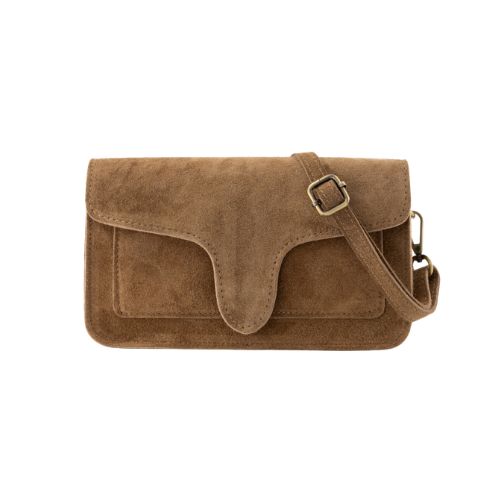 TAS MARGOT SUEDE BRUIN