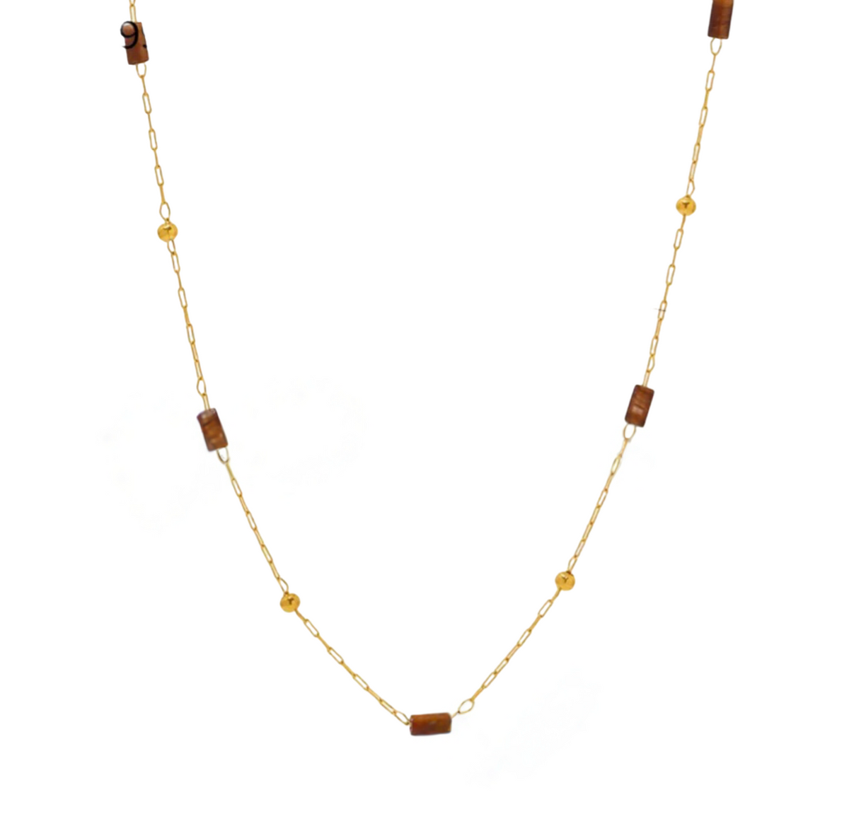 KETTING BRUINE STEENTJES
