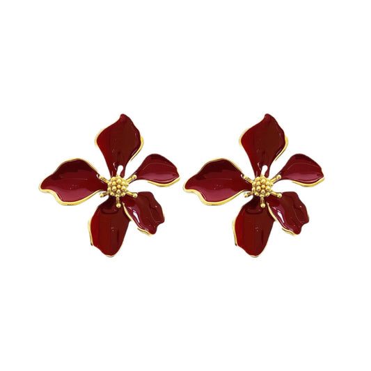 OORBELLEN RED FLOWER