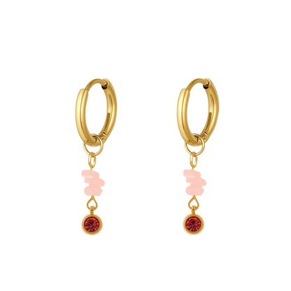 OORBELLEN TOUCH OF PINK