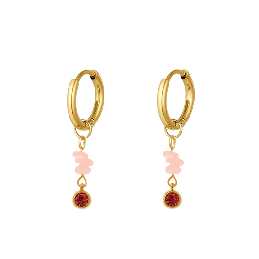 OORBELLEN TOUCH OF PINK