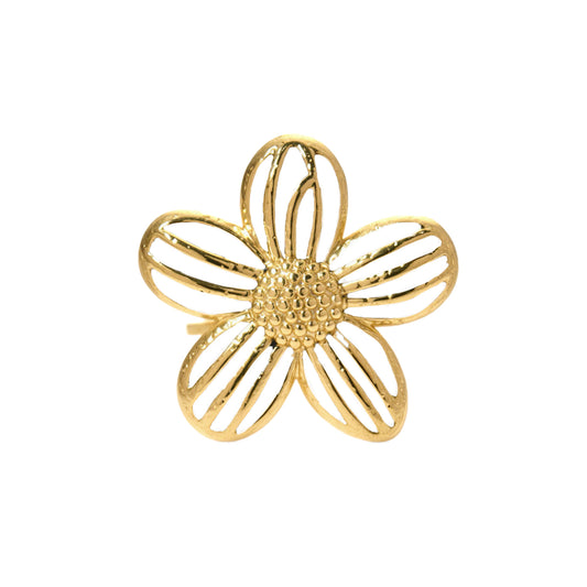RING GROTE GEKLEURDE BLOEM