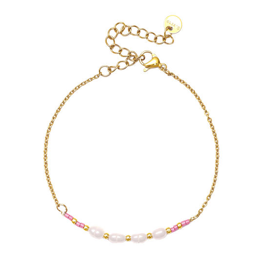 ARMBAND PLUMISH PEARL