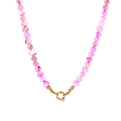 KETTING HARTJES PARELS