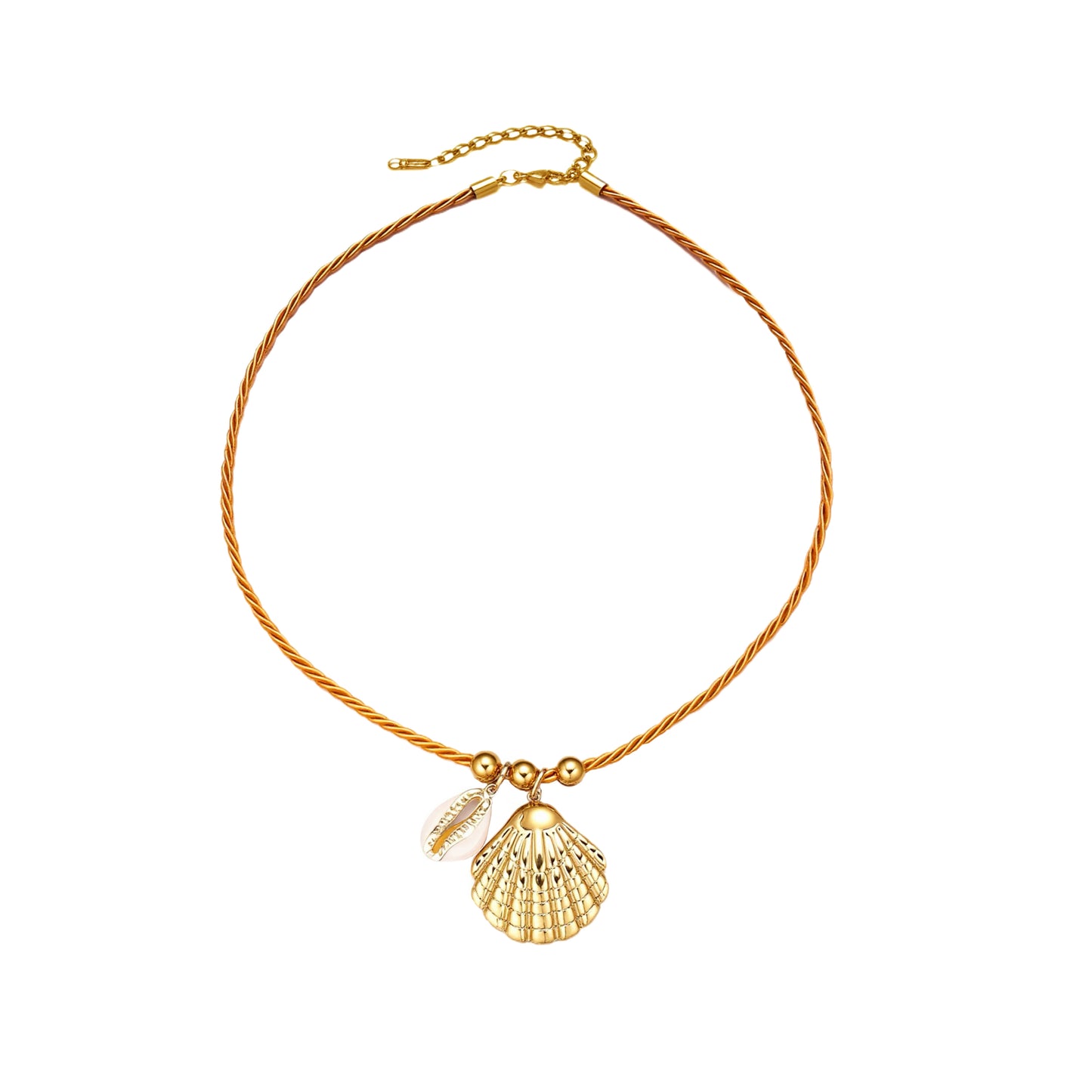 KETTING ORANJE SCHELPEN
