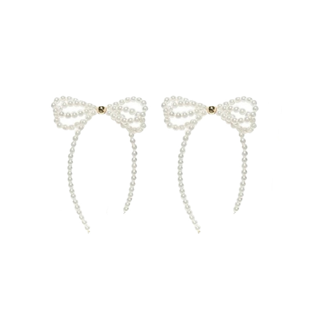 OORBELLEN PEARLY BOW