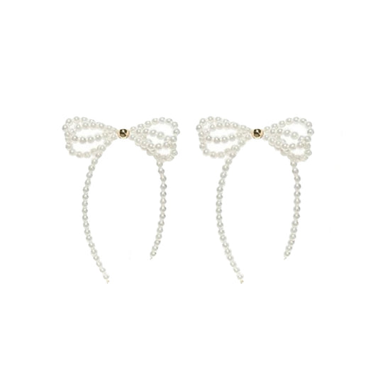OORBELLEN PEARLY BOW