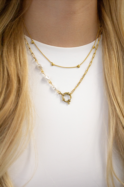 KETTING DRIE PARELS