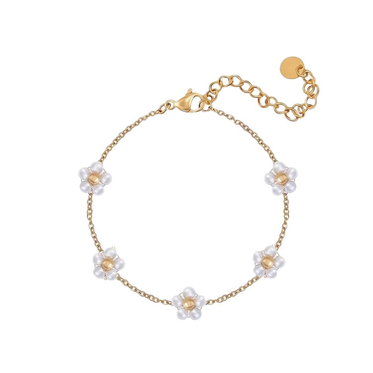 ARMBAND PEARLY FLOWER