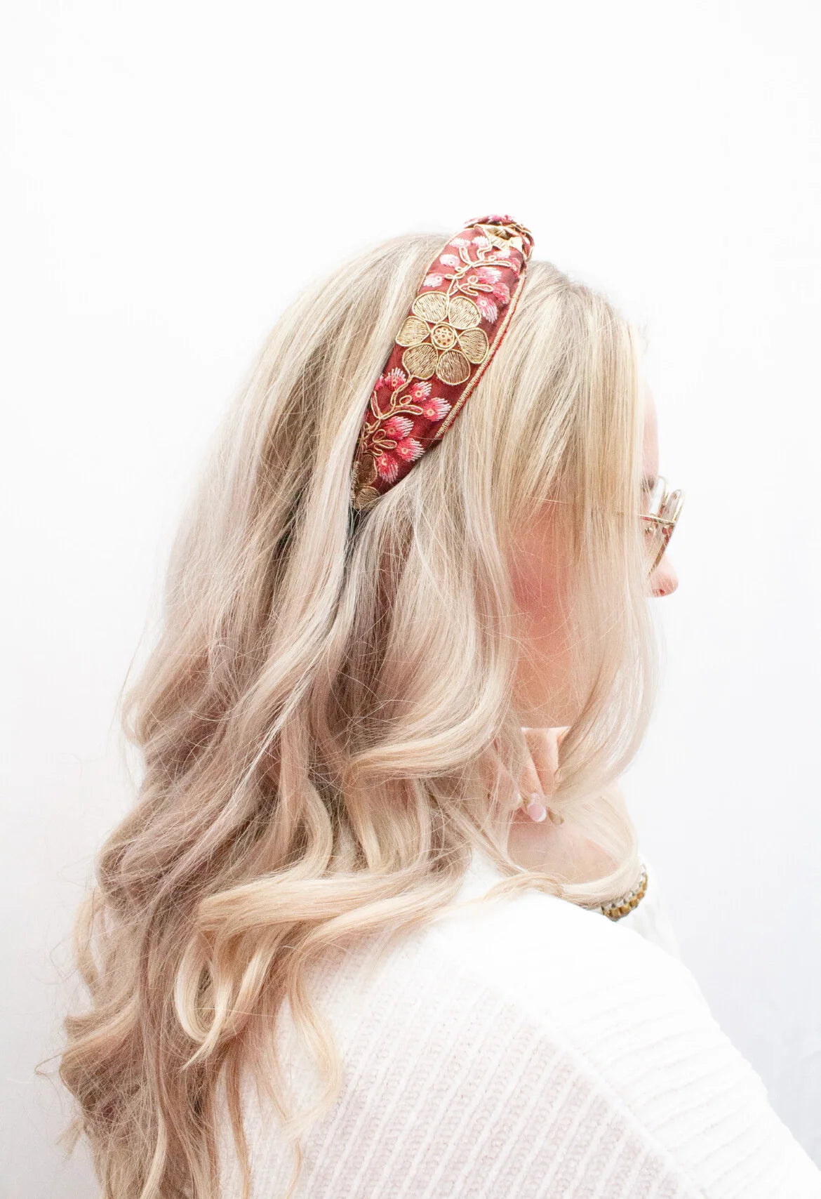HAARBAND PINK FLOWER