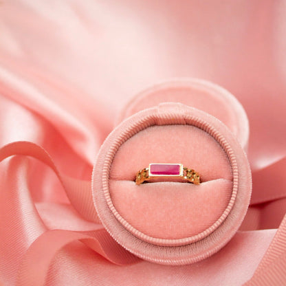 RING PINK STONE