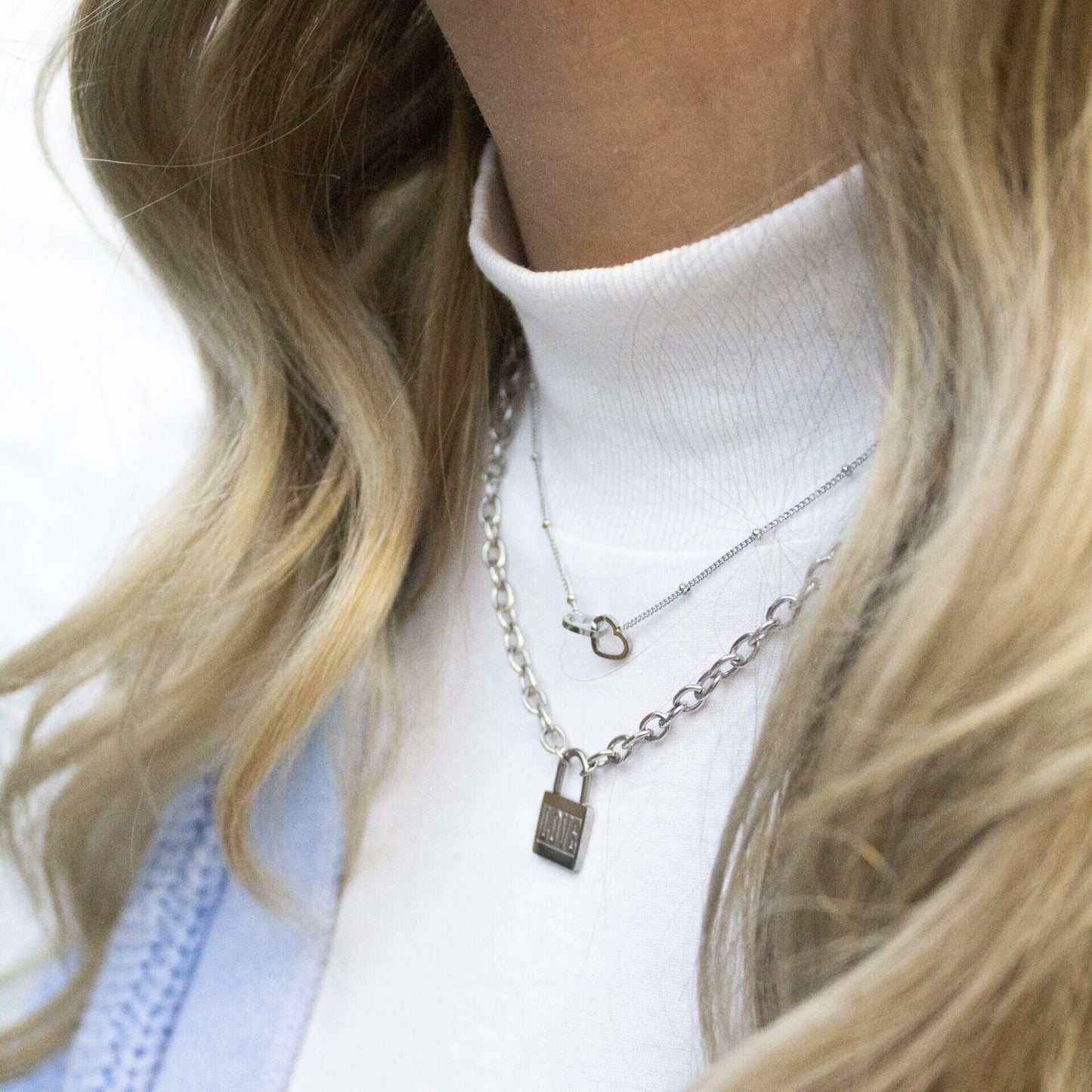 KETTING DOUBLE HEART